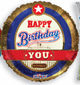 Globo de 18″ con etiqueta de cerveza Happy Birthday To You