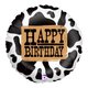 Happy Birthday Western Cowprint 18″ Balloon