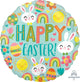 Happy Easter Iconos Globo 18″