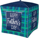 Happy Father's Day Checks Cubez 15″ Balloon