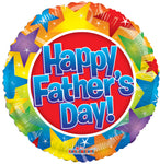 Happy Father's Day Stars 18″ Foil Balloon by Convergram from Instaballoons