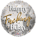 Happy Fucking Birthday 18″ Foil Balloon by Convergram from Instaballoons