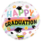 Happy Graduation Pastel Rainbow 21″ Balloon