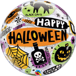 Happy Halloween Messages Bubble 22″ Bubble Balloon by Qualatex from Instaballoons