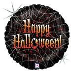 Happy Halloween Wicked Web 18″ Foil Balloon by Betallic from Instaballoons