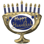 Happy Hanukkah Elegant Menorah 29″ Foil Balloon by Anagram from Instaballoons