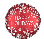Happy Holiday Nordic Snowflakes 18″ Foil Balloon by Anagram from Instaballoons