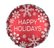 Happy Holiday Nordic Snowflakes 18″ Balloon