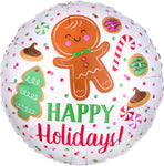 Happy Holidays Cookies 18″ Foil Balloon by Anagram from Instaballoons