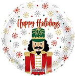 Happy Holidays Nutcracker 18″ Foil Balloon by Convergram from Instaballoons