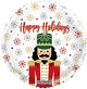 Happy Holidays Nutcracker 18″ Balloon