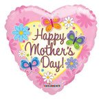 Happy Mother's Day Butterflies (requires heat-sealing) 9″ Foil Balloon by Convergram from Instaballoons