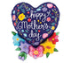 Happy Mother's Day Folk Floral 28″ Balloon