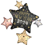 Happy New Year 2024 35″ Foil Balloon by Anagram from Instaballoons