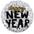 Happy New Year Disco Ball 28″ Foil Balloon by Betallic from Instaballoons