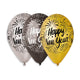 Happy New Year Metallic 12″ Latex Balloons (50 count)