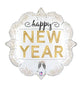Happy New Year Metallic Diamond 31″ Balloon