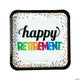 Happy Retirement Paper Plates 9″ (8 count)
