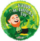 Happy St Patrick's Day Leprechaun 18″ Balloon