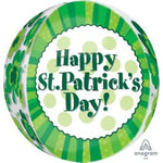 Happy St. Patrick's Day Orbz 16″ Foil Balloon by Anagram from Instaballoons