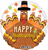Happy Thanksgiving 18″ Foil Balloon by Anagram from Instaballoons