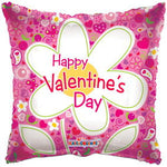 Happy Valentine's Daisy 18″ Foil Balloon by Convergram from Instaballoons