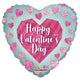 Globo de 18″ con corazones de diamante Happy Valentine's Day