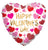 Happy Valentine's Day Dots & Hearts 18″ Foil Balloon by Convergram from Instaballoons