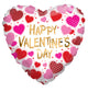 Happy Valentine's Day Dots & Hearts 18″ Balloon
