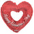 Happy Valentine's Day Hearts 36″ Foil Balloon by Convergram from Instaballoons