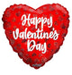 Happy Valentine's Day Red Heart 18″ Balloon