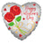 Happy Valentine's Day Roses Matte 18″ Foil Balloon by Convergram from Instaballoons