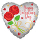 Feliz Día de San Valentín Rosas Mate 18″ Globo