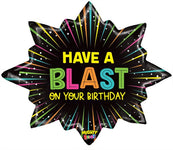 Have a Blast On Your Birthday Neon 32″ Foil Balloon by Betallic from Instaballoons