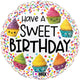 Have a Sweet Birthday Cupcakes 18″ Balloon