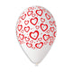 Heart Dots 12″ Latex Balloons (50 count)