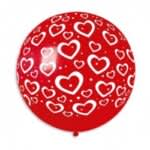 Hearts & Dots 31″ Latex Balloon by Gemar from Instaballoons