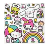 Hello Kitty Lunch Napkins by Unique from Instaballoons
