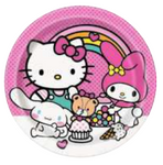 Hello Kitty Plates 9″ by Unique from Instaballoons