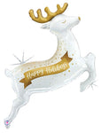 Holiday Reindeer 48″ Foil Balloon by Betallic from Instaballoons