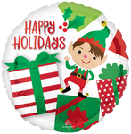 Holidays Adorable Christmas Elf 18″ Foil Balloon by Anagram from Instaballoons