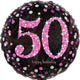 Globo Holográfico 50th Pink Celeb 18″