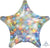 Holographic Fireworks Star 18″ Foil Balloon by Anagram from Instaballoons