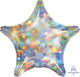 Holographic Fireworks Star 18″ Balloon