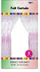 Holographic Fringe Metallic Foil Curtain