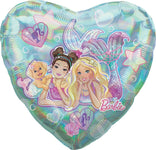 Holographic Mermaid Barbie 28″ Foil Balloon by Anagram from Instaballoons