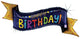 Holographic Navy Birthday Banner 51″ Balloon