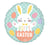 Hoppy Easter Bunny Eggs 18″ Foil Balloon by Anagram from Instaballoons