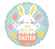 Hoppy Easter Bunny Eggs 18″ Balloon