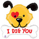 I Dig You Dog Bone 40″ Balloon